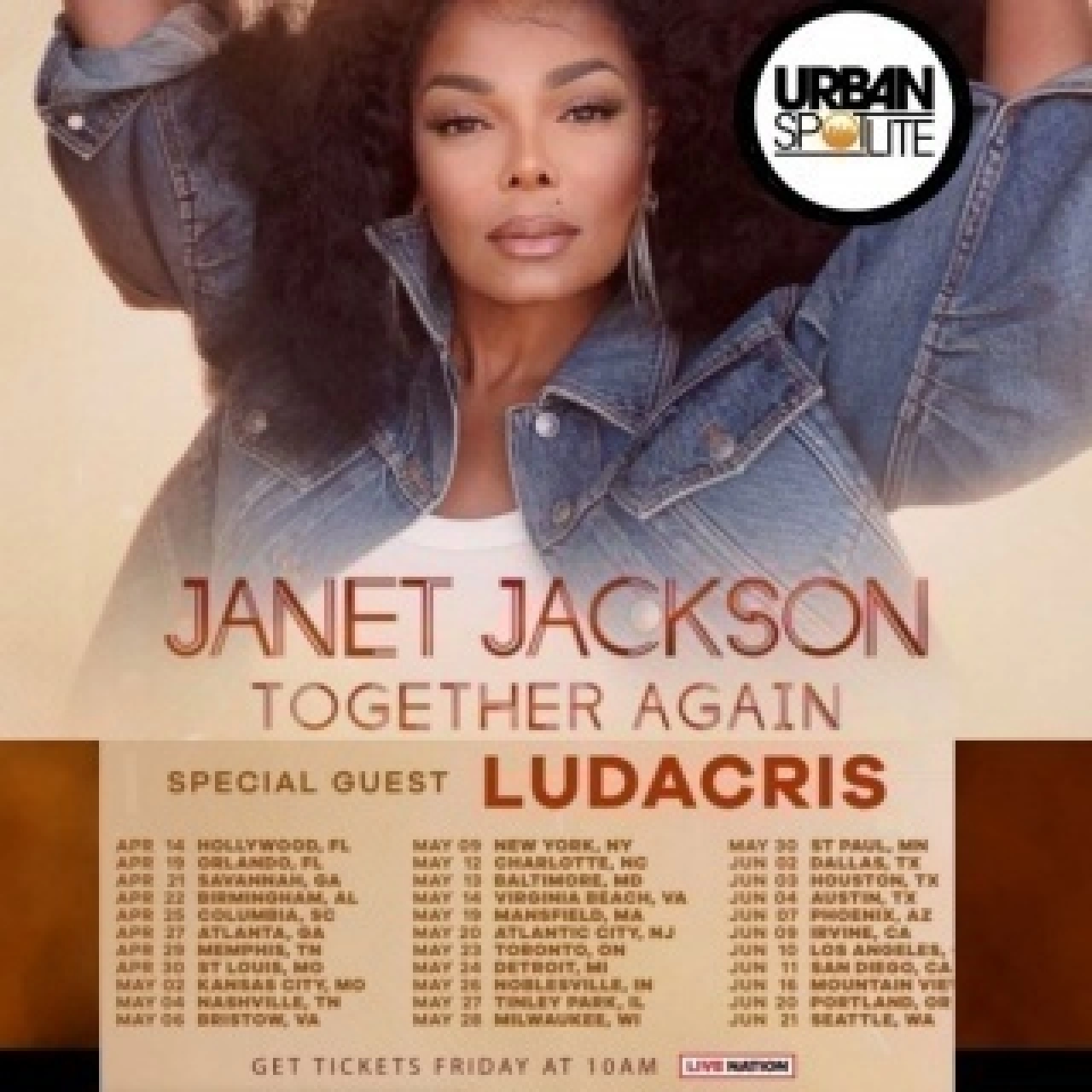 JANET JACKSON ANNOUNCES ‘TOGETHER AGAIN’ TOUR WITH LUDACRIS