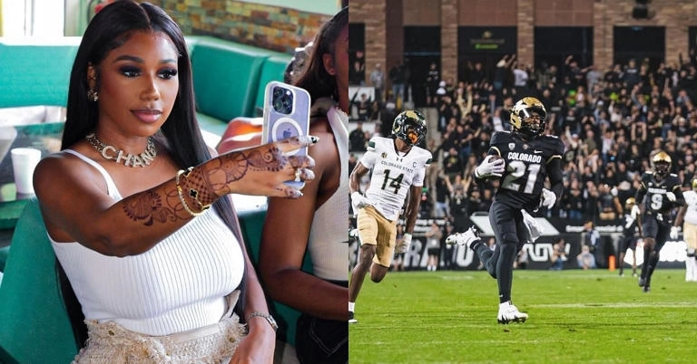 Shilo Sanders Post Video Of Hit That Got Him Ejected, Sister Deiondra Backs Her Brother