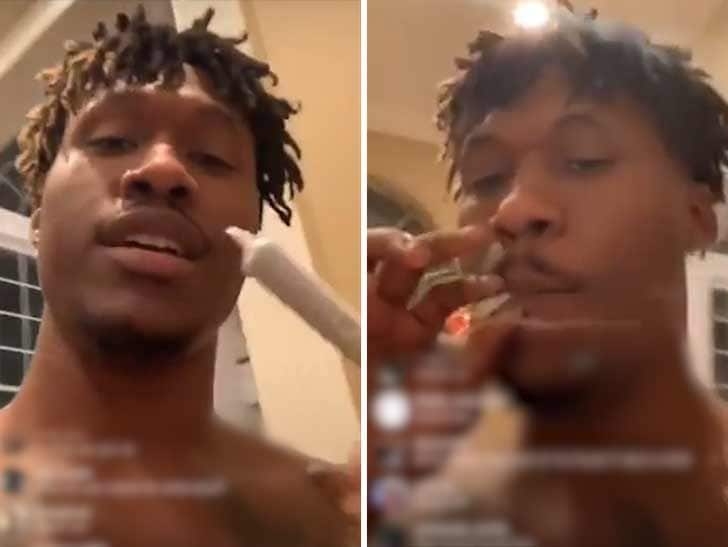 WATCH: NFL PLAYER GIVES UP THE BAG TO SMOKE WEED