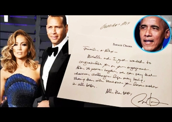 J LO & A-ROD GET HANDWRITTEN NOTE FROM OBAMA