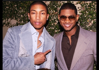 USHER & PHARELL HAVE ROLLER SKATING PARTY