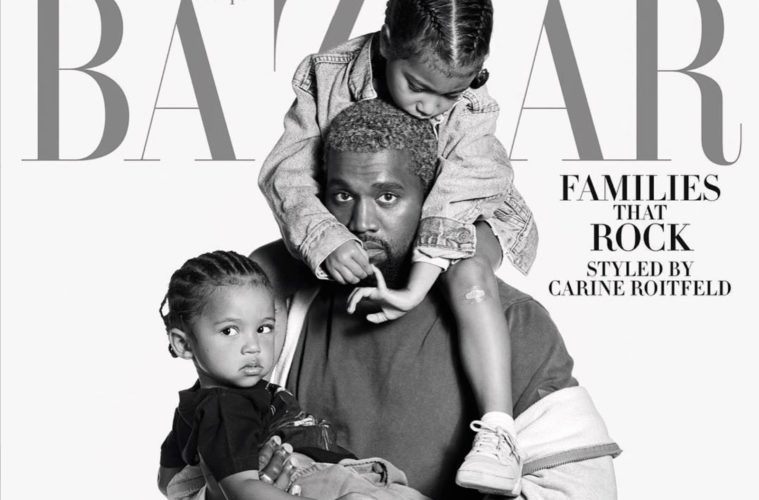 Kanye, North And Saint Take Over Harper's Bazzar Magazine