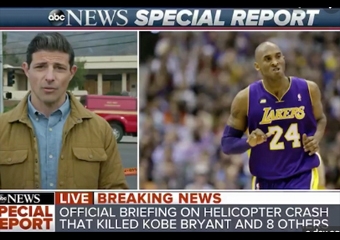REPORTER SUSPENDED FOR INACCURATE REPORTING OF KOBE CRASH