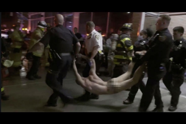 NAKED MAN STARTS FIRE, GETS ARRESTED IN HARLEM