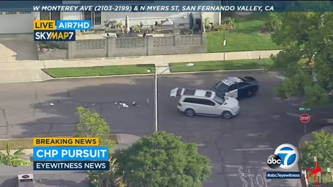 DRIVER ARRESTED AFTER HIGH-SPEED CHASE IN L.A.