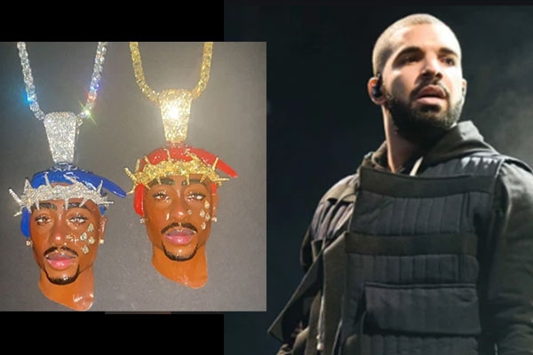 DRAKE GETS 2 TUPAC DIAMOND PIECES