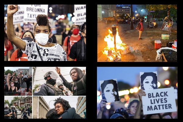 TWO OFFICERS SHOT & PROTESTS ENSUE