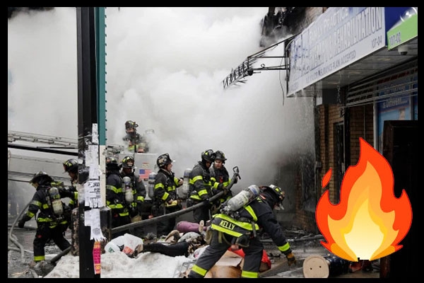 FDNY FOUGHT GIGANTIC FIRE IN QUEENS