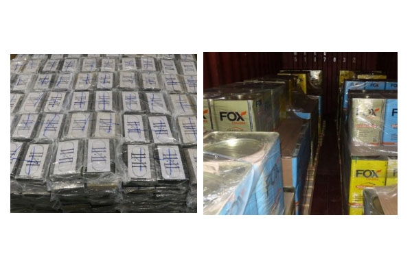 50K WORTH OF COCAINE SEIZED IN EUROPE