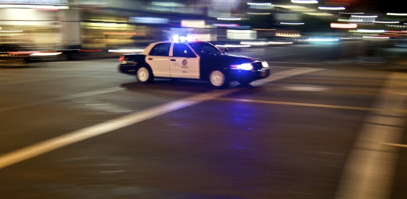 POLICE CAR CHASE BY RICK ROSS HOUSE IN ATL