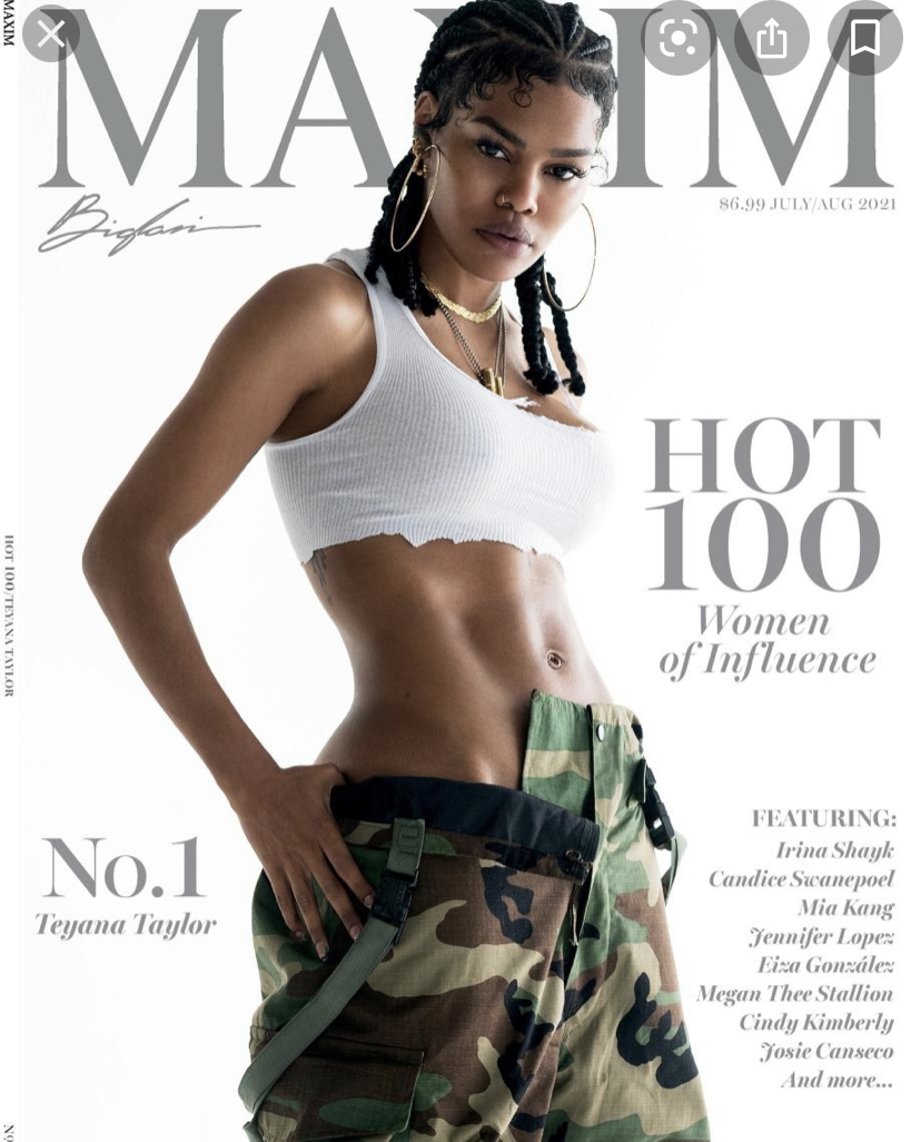 MAXIM: TEYANA TAYLOR 'WORLD SEXIEST WOMAN'