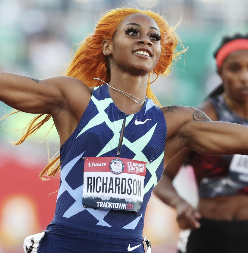SHA’CARRI RICHARDSON FINISHES LAST IN RACE